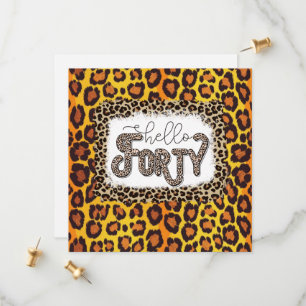 Leopard Print Invitation 