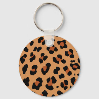 Leopard Print Key Ring