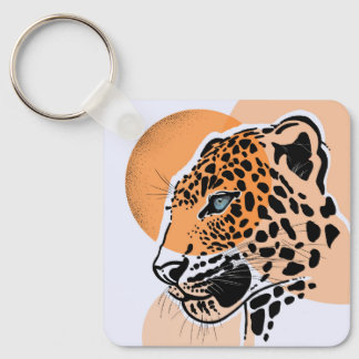 Leopard Print Keychain – Animal Accessory