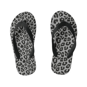 Leopard Print Kid's Flip Flops