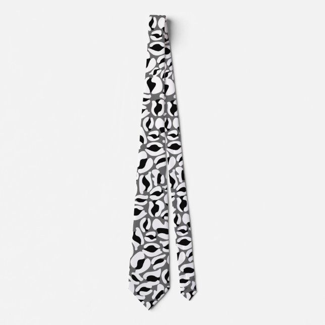 Leopard Print Kitch Retro Wedding Groomsmen Tie (Front)