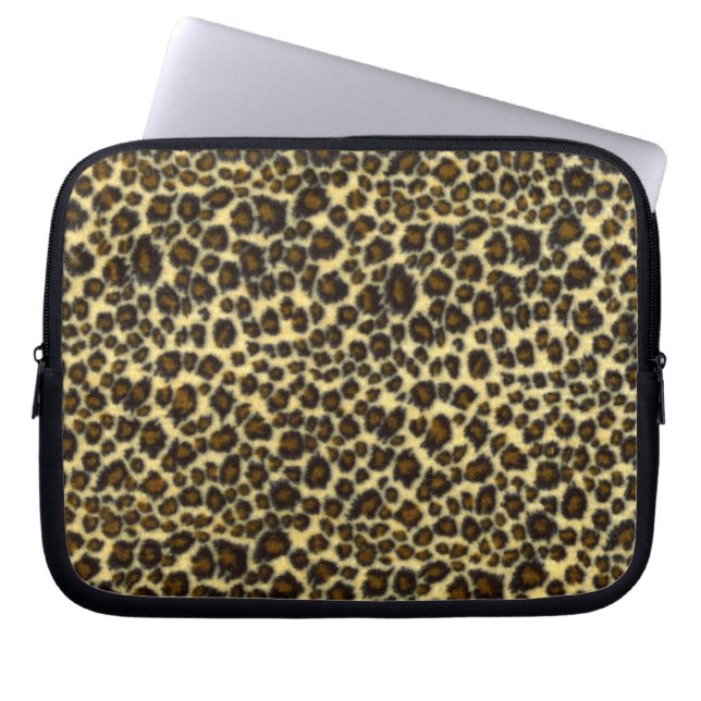 Leopard Print Laptop Sleeve (Front)