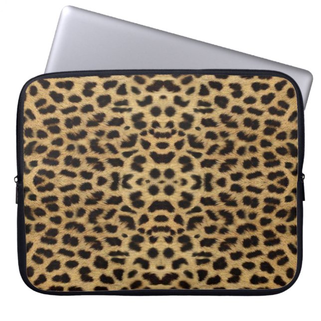Leopard Print Laptop Sleeve (Front)