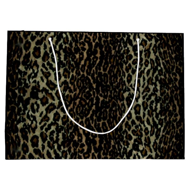 Leopard Print Large Gift Bag (Back)