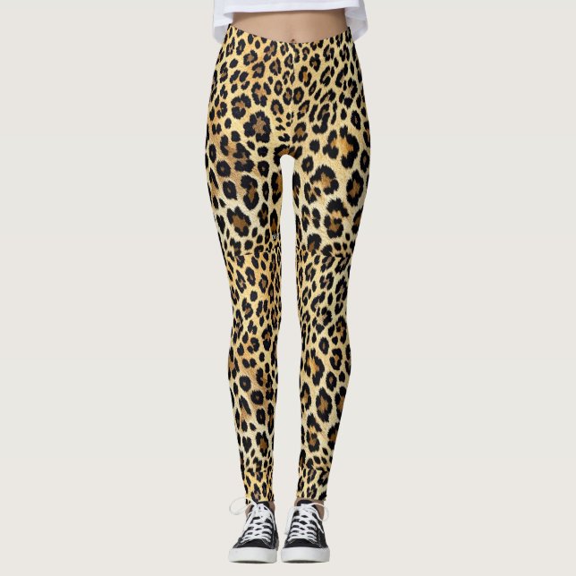 Leopard Print Leggings (Front)