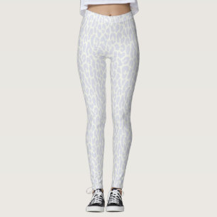 Leopard Print Leggings in Snow