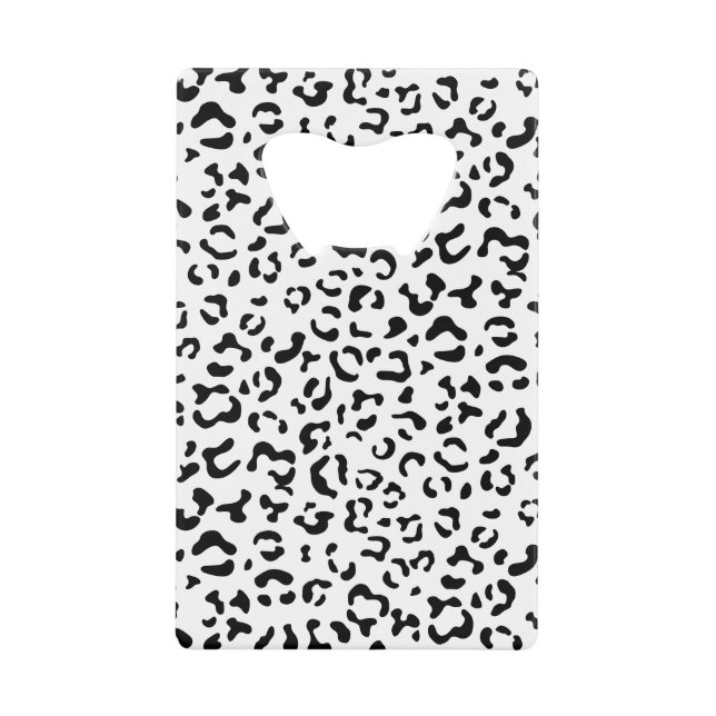 Leopard Print, Leopard Spots, Black And White (Front)