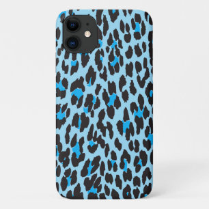 Leopard Print, Leopard Spots, Blue Leopard iPhone 11 Case