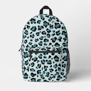 Leopard Print, Leopard Spots, Blue Leopard Printed Backpack