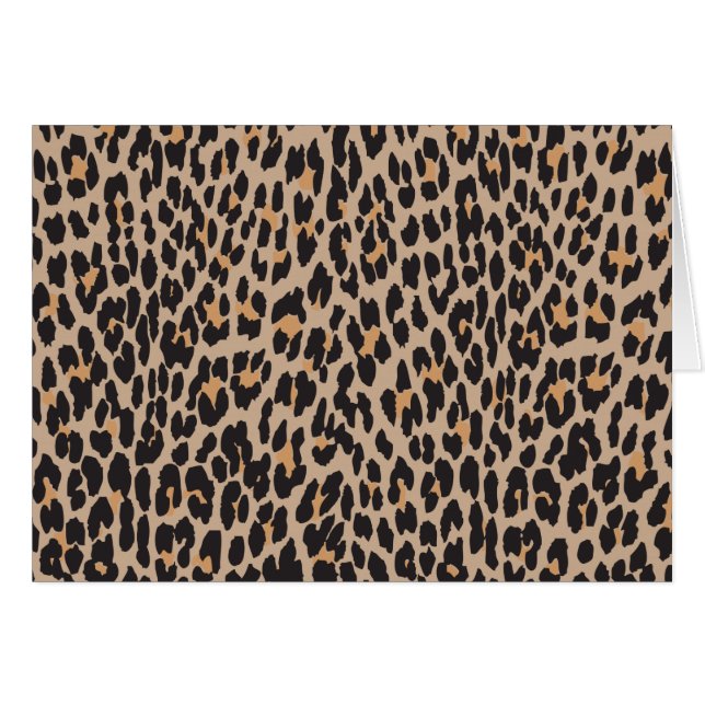 Leopard Print, Leopard Spots, Brown Leopard (Front Horizontal)