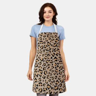 Leopard Print, Leopard Spots, Brown Leopard Apron