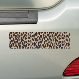 Leopard Print, Leopard Spots, Brown Leopard Bumper Sticker