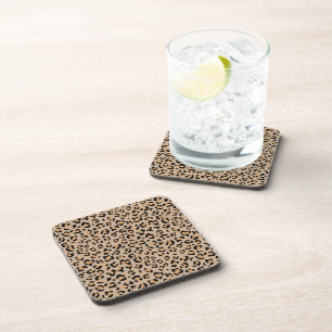 Leopard Print, Leopard Spots, Brown Leopard Coaster