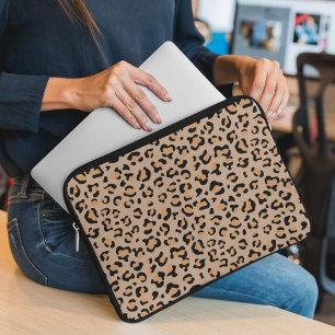 Leopard Print, Leopard Spots, Brown Leopard Laptop Sleeve