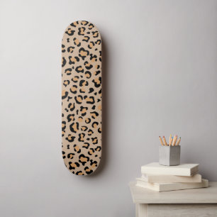Leopard Print, Leopard Spots, Brown Leopard Skateboard
