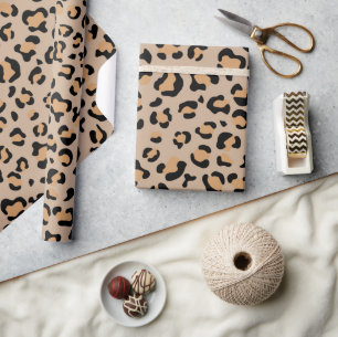 Leopard Print, Leopard Spots, Brown Leopard Wrapping Paper