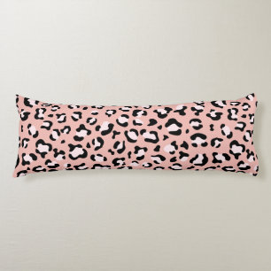 Leopard Print, Leopard Spots, Pink Leopard Body Cushion