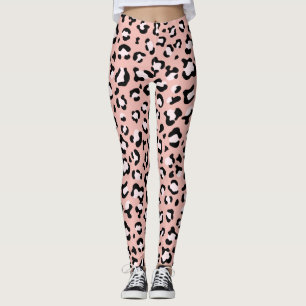 Leopard Print, Leopard Spots, Pink Leopard Leggings