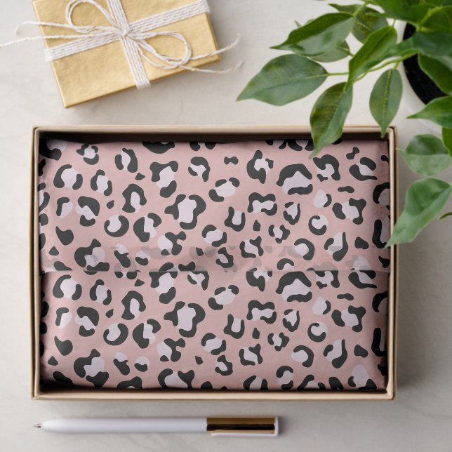 Leopard Print, Leopard Spots, Pink Leopard Tissue Paper (Gift)