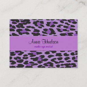 Leopard Print, Leopard Spots, Purple Leopard Business Card