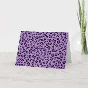 Leopard Print, Leopard Spots, Purple Leopard Card