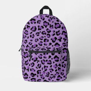 Leopard Print, Leopard Spots, Purple Leopard Printed Backpack