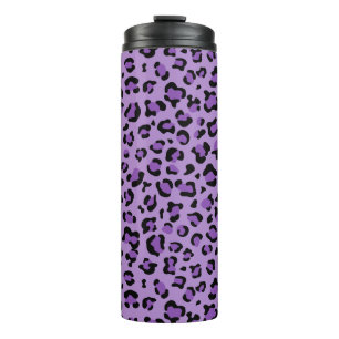 Leopard Print, Leopard Spots, Purple Leopard Thermal Tumbler