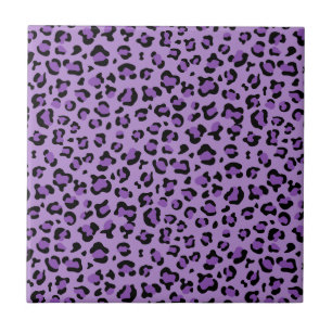 Leopard Print, Leopard Spots, Purple Leopard Tile