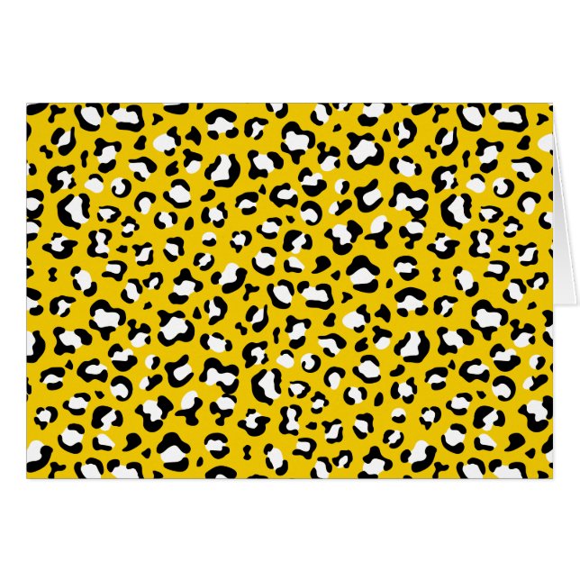 Leopard Print, Leopard Spots, Yellow Leopard (Front Horizontal)