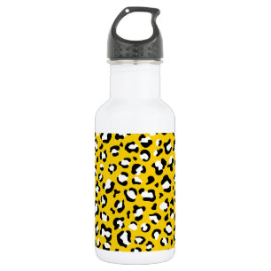 Leopard Print, Leopard Spots, Yellow Leopard 532 Ml Water Bottle