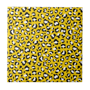 Leopard Print, Leopard Spots, Yellow Leopard Tile