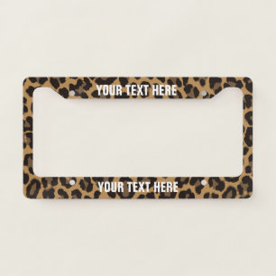 Leopard Print Licence Plate Frame