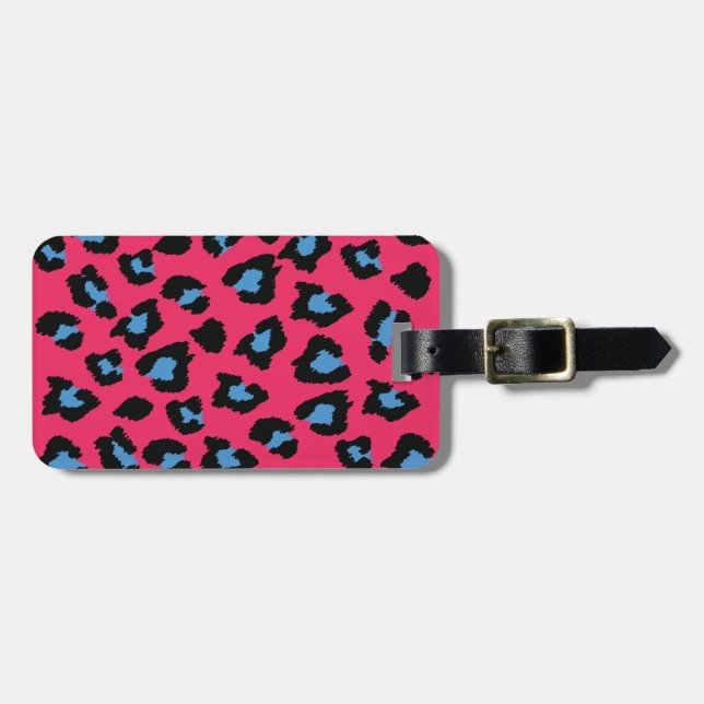 Leopard Print Luggage Strap Tag (Front Horizontal)