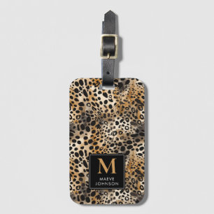 Leopard Print Luggage Tag