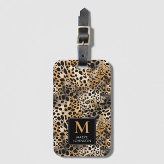 Leopard Print  Luggage Tag