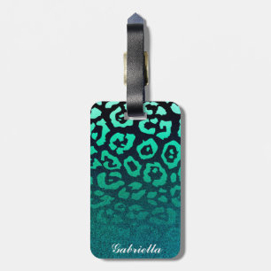 Leopard Print Luggage Tag