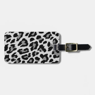 leopard print luggage tag