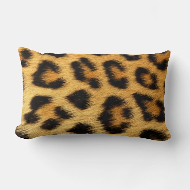 Leopard Print Lumbar Cushion (Front)