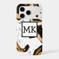 Leopard Print Marble Swirls Fluid Art Abstract