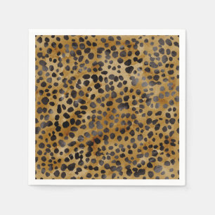 Leopard Print Modern Trendy Bridal Shower  Napkin
