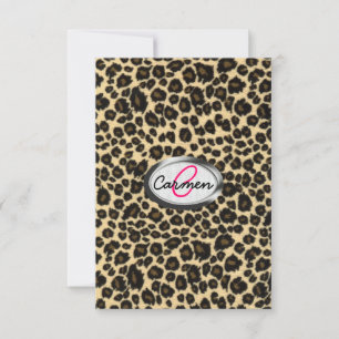 Leopard Print Monogram