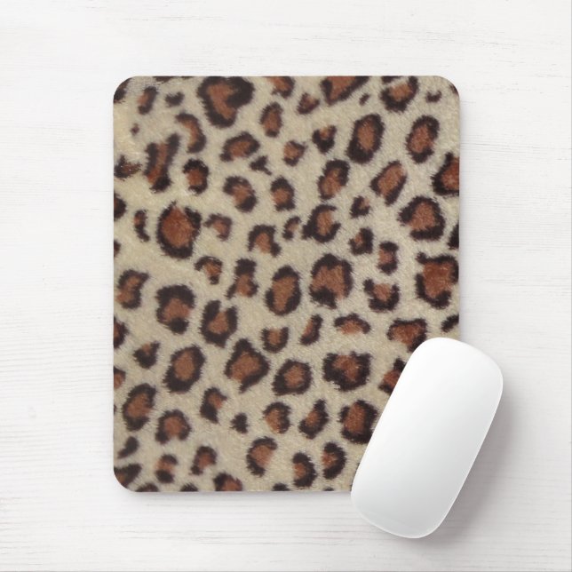 Leopard Print Mouse Mat (With Mouse)
