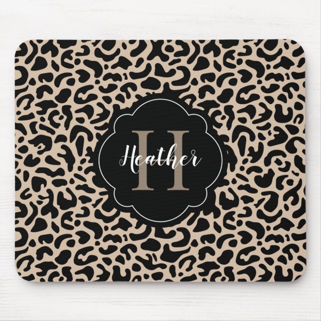 Leopard Print Mouse Pad (Front)