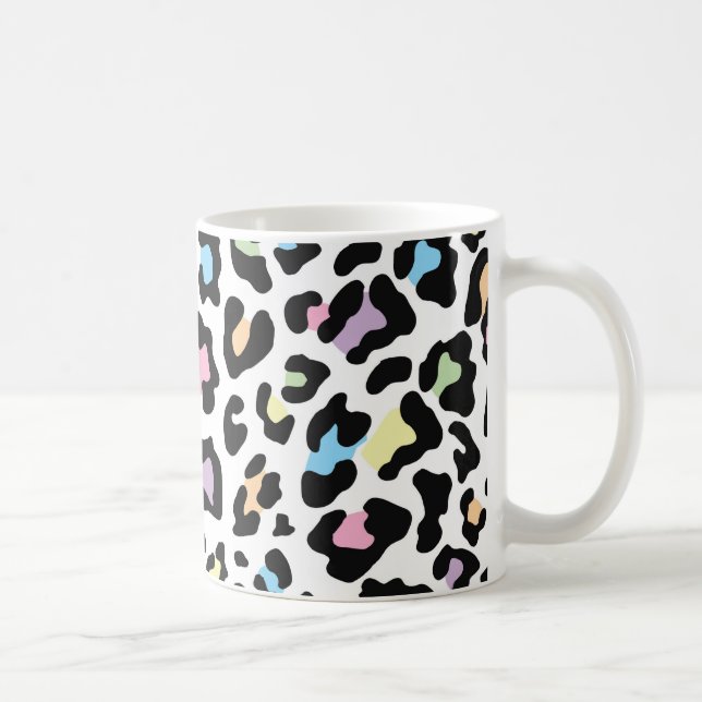 Leopard Print Multi Colours Coffee Mug (Right)