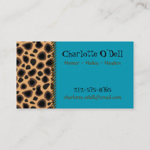 leopard print mummy card