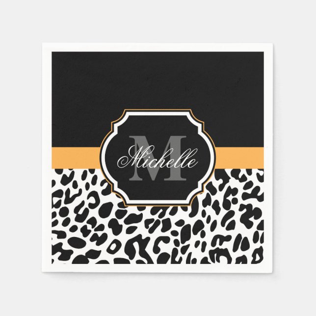 Leopard Print Napkin (Front)
