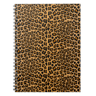 Leopard print notebook