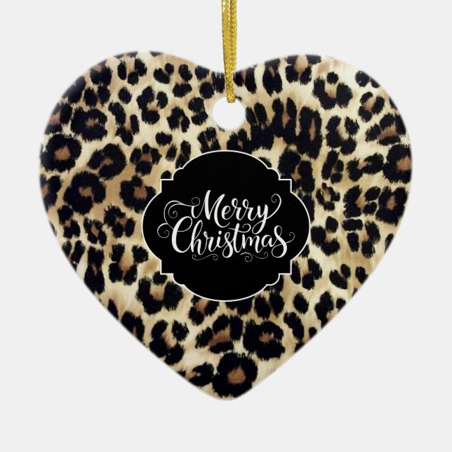 Leopard Print Ornament (Front)