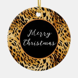 Leopard Print Ornament