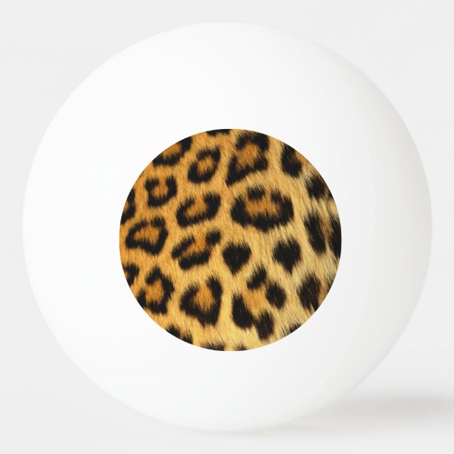 Leopard print paddle ping pong ball (Front)